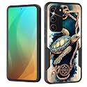 for Galaxy S23 Case,Dual Layer Shockproof Heavy Duty Full Body Protection Tough Rugged Durable Protective Cell Phone Cover for Samsung Galaxy S23 5G 6.1" 2023,Cute Turtle