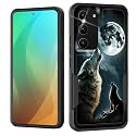 for Galaxy S23 Case,Dual Layer Shockproof Heavy Duty Full Body Protection Tough Rugged Durable Protective Cell Phone Cover for Samsung Galaxy S23 5G 6.1" 2023,Wolf Moon