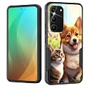for Galaxy S23 Case,Dual Layer Shockproof Heavy Duty Full Body Protection Tough Rugged Durable Protective Cell Phone Cover for Samsung Galaxy S23 5G 6.1" 2023,Dog and Cat