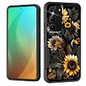 for Galaxy S23 Plus Case,Dual Layer Shockproof Heavy Duty Full Body Protection Tough Rugged Durable Protective Cell Phone Cover for Samsung Galaxy S23 Plus 6.6",Beautiful Sunflower