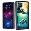 for Galaxy S23 Ultra Case,Dual Layer Shockproof Heavy Duty Full Body Protection Tough Rugged Durable Protective Cell Phone Cover for Samsung Galaxy S23 Ultra 6.8",Sea Turtle