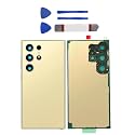 Galaxy S24 Ultra Rear Back Glass for Samsung Galaxy S24 Ultra, Yellow Gold