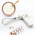 Galley Cordless Electric Whisk & Egg Beater – Rechargeable Hand Mixer | With Detachable Balloon Whisk | One-Touch Speed Control, High-Torque Motor | For Whipping, Mixing & Frothing (1 PC)