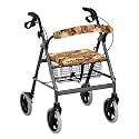 Galloping Horse Sunset Rollator Walker Seat and Backrest Covers for Ladies Easy to Install Walkers Seat Covers Universal Rollator Accessories for Seniors Women