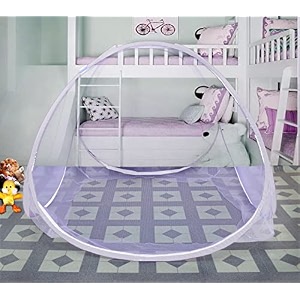 foldable baby mosquito net for 0 to 36 months year old baby with 3ft x 3ft x 25ft size baby white