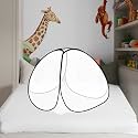 Foldable Baby Mosquito Net for 0 to 36 Months Year Old Baby with 3ft x 3ft x 2.5ft Size (Black)