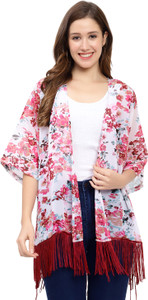 galwiz women straight 34th sleeve white shrug