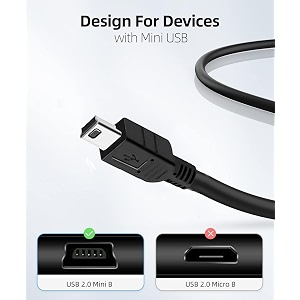 ps3 controller charging cable 54ft usb to mini usb charger cable for playstation ps3ps3 slim controller - black
