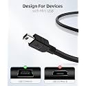 PS3 Controller Charging Cable, 5.4ft USB to Mini USB Charger Cable for PlayStation PS3/PS3 Slim Controller - Black