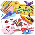 GAMENOTE Origami Kit for Kids Ages 8-12, 80 Assorted Projects, 260 Sheets