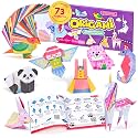GAMENOTE Origami Kit for Kids Ages 8-12, 72 Fantasy Projects, 180 Sheets