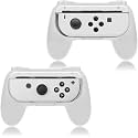 Gamepad Joystick Case for Nintendo Switch OLED Games v1/v2 More Comfortable Joy-Con Controller Grips For Nintendo Switch Games - White (TWIN PACK) (Neon)