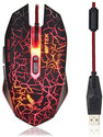 gamerax Tag 9 2000 dpi LED Backlit USB Wired Gaming Mouse with Unbreakable ABS Body Wired Ambidextrous Optical  Gaming Mouse (USB 3.0, Black)