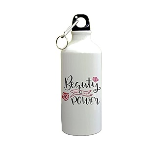 gyming motivational quotes working hard for booty sipper printed sipper bottle 600mlaluminium