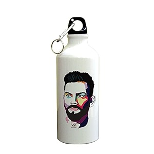 gyming motivational quotes working hard for booty sipper printed sipper bottle 600mlaluminium