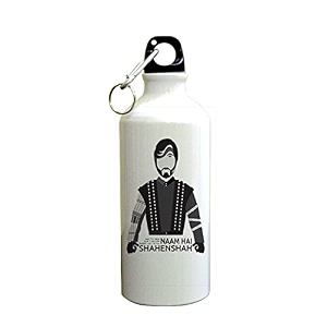 gyming motivational quotes working hard for booty sipper printed sipper bottle 600mlaluminium