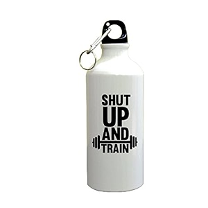 gyming motivational quotes working hard for booty sipper printed sipper bottle 600mlaluminium