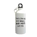 Gyming Motivational Quotes Working Hard for Booty Sipper Printed Sipper Bottle (600ml,Aluminium)
