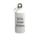 Gyming Motivational Quotes Working Hard for Booty Sipper Printed Sipper Bottle (600ml,Aluminium)