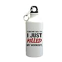 Gyming Motivational Quotes Working Hard for Booty Sipper Printed Sipper Bottle (600ml,Aluminium)