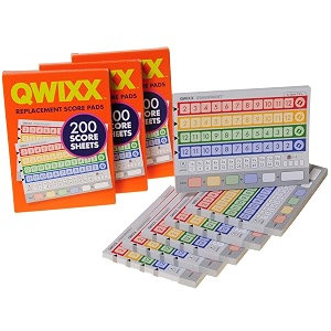 GamewrightT Qwixx Action Card Game 3 Sets