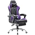 Gaming Chair with Footrest and Massage Lumbar Support, Ergonomic High Back Video Game Chair with Swivel Seat and Headrest