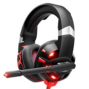 gaming headphoe k2 pro designed for pc playstation mobile all kinds of games - red