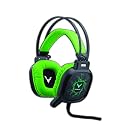 Gaming Headset Xbox One Headset PS4 Headphones with Surround Sound Stereo Noise Canceling Mic & LED Light for PC, Computer, Laptop, PSP, Nintendo 3DS LL/3DS, Mac OS, Memory Foam Padded Earcups (Green)