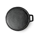 Ganapathi Martin Cast Iron Dosa Tawa - 11 Inch Pre-Seasoned With Induction Base and Non-Stick Surface for Deep Frying