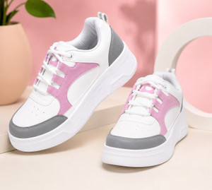 GANARRUK Womens Stylish White Pink Grey Lace
