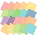 Ganeen 60 Pcs 10 x 10 Inch Pastel Cotton Quilting Fabric Squares, Solid