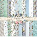 Ganeen 60 Pcs 10 x 10 Inch Vintage Bird Floral Quilting Fabric Squares