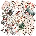 Ganeen 60 Pcs 10 x 10 Inch Nordic Christmas Quilting Fabric Squares