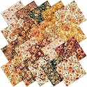 Ganeen 60 Pcs 10 x 10 Inch Fall Thanksgiving Floral Quilting Fabric Squares