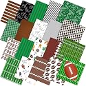 Ganeen 60 Pcs 10 x 10 Inch American Football Quilting Fabric Squares