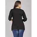 Ganga febtex Women39s Rayon Embroidered Short KurtiTops