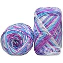 Ganga G-Ball Blue Lily (400 gm) Wool Ball Hand Knitting Wool/Art Craft Soft Fingering Crochet Hook Yarn, Needle Knitting Yarn Thread Dyed OC
