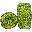 M.G ENTERPRISE G-Ball Green Parrot Mix (200 Gm) Wool Ball Hand Knitting Wool/Art Craft Soft Fingering Crochet Hook Yarn, Needle Knitting Yarn Thread Dyed Md