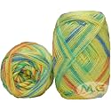Ganga G-Ball Lemon (400 gm) Wool Ball Hand Knitting Wool/Art Craft Soft Fingering Crochet Hook Yarn, Needle Knitting Yarn Thread Dyed WD