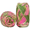 Ganga G-Ball Blue Lily (400 gm) Wool Ball Hand Knitting Wool/Art Craft Soft Fingering Crochet Hook Yarn, Needle Knitting Yarn Thread Dyed OC