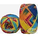 Ganga G-Ball Rainbow II (300 gm) Wool Ball Hand Knitting Wool/Art Craft Soft Fingering Crochet Hook Yarn, Needle Knitting Yarn Thread Dyed ZD