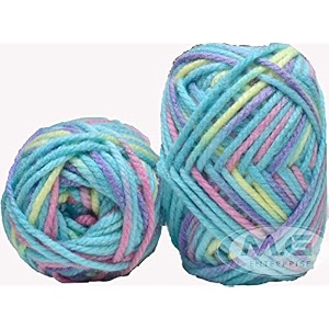 ganga knitting yarn thick chunky wool teal mix 500 gm best used with knitting needles crochet needles wool yarn for knitting by gang g hf