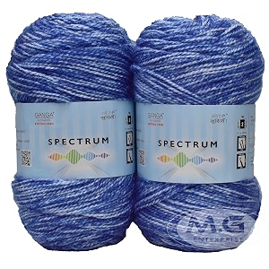 ganga spectrum carbon blue 200 gm wool ball hand knitting woolart craft soft fingering crochet hook yarn needle knitting with needle-w