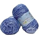 GANGA Spectrum Carbon Blue 400 GMS Wool Ball Hand Knitting Wool/Art Craft Soft Fingering Crochet Hook Yarn, Needle Knitting Yarn Thread Dyed-BL Art-AACH
