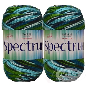 ganga spectrum leaf green - 11007 400 gms wool ball hand knitting woolart craft soft fingering crochet hook yarn needle knitting yarn thread dyed-mk art-ghh