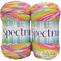 Ganga Spectrum Mayo (400 gm) Wool Ball Hand Knitting Wool/Art Craft Soft Fingering Crochet Hook Yarn, Needle Knitting Yarn Thread Dyed. with Needl IC