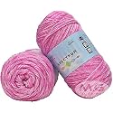 GANGA Spectrum Pink Mix 300 GMS Wool Ball Hand Knitting Wool/Art Craft Soft Fingering Crochet Hook Yarn, Needle Knitting Yarn Thread Dyed-ZK Art-AACF