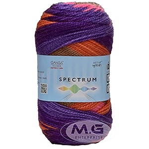ganga g-ball blue lily 400 gm wool ball hand knitting woolart craft soft fingering crochet hook yarn needle knitting yarn thread dyed oc