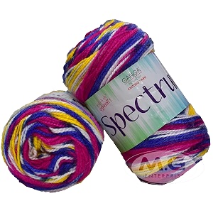 ganga spectrum real azul 300 gm wool ball hand knitting woolart craft soft fingering crochet hook yarn needle knitting yarn thread dyed with needl n