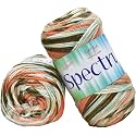 Ganga Spectrum Rowan Mix (400 gm) Wool Ball Hand Knitting Wool/Art Craft Soft Fingering Crochet Hook Yarn, Needle Knitting Yarn Thread Dyed. with Needl UA
